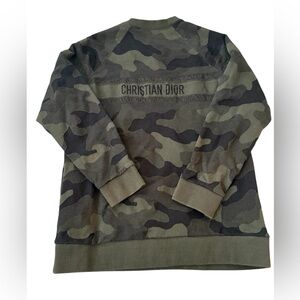 Christain Dior sweatshirt - green camo -size 12